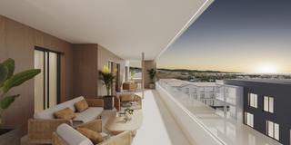 Apartament a San Pedro de Alcántara Pueblo. Nuevo proyecto sobre plano de moderno complejo residencial en sa
