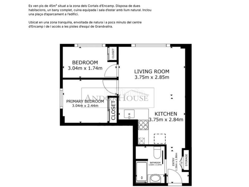 Foto 4ed6c9b0-dd32-4215-bce8-f4b40347df77. Appartement avec parking dans Els Cortals Encamp