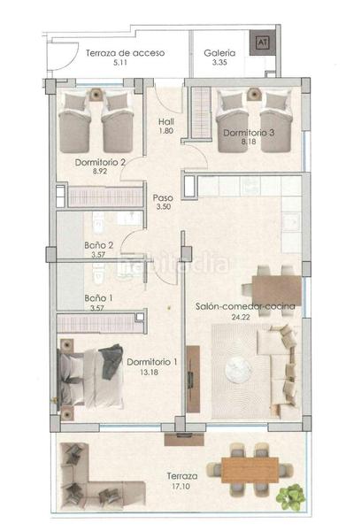 Foto c37af854-6fe1-4d88-8809-2219e2a692ca. Apartamento moderno apartamento 87m alicante en Playa Tamarit-Playa Lissa Santa Pola