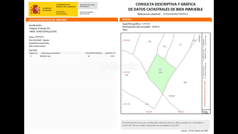 Foto 956f2aa7-d769-4427-8bee-13c29a21d735. Fondo rustico in Soriguera