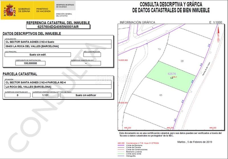 Foto b0b1bf1d-9dad-4b62-be2a-84b36526837b. Terreno residencial en n/a parcel·la en venda a sta. agnes en Roca del Vallès (La)