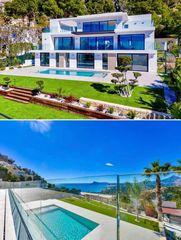 Chalet in Altea Hills. Exclusiva villa de obra nueva a esternar con vistas panoramicas