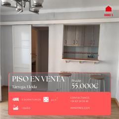 Pis  Carrer de lluís companys. Piso de tres habitaciones en tàrrega