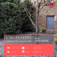 Masia a Guissona. Casa rústica reformada de 273m2 en guarda-si-venes