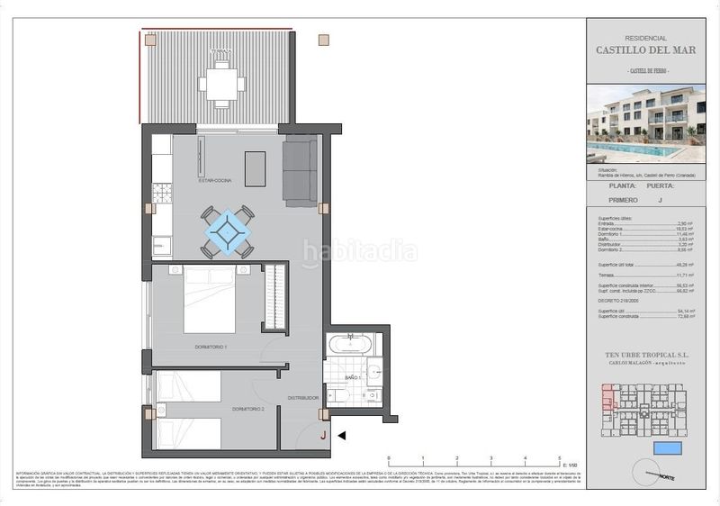 Foto f6243e97-8497-4f08-939b-79a2667d3d8a. Pis amb piscina a Castell de Ferro