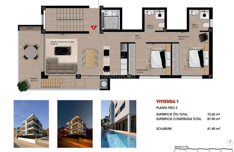 Foto c0a1aa4a-3aca-47a6-98df-aabc0bfb3056. Appartement avec parking piscine dans Gran Playa Santa Pola