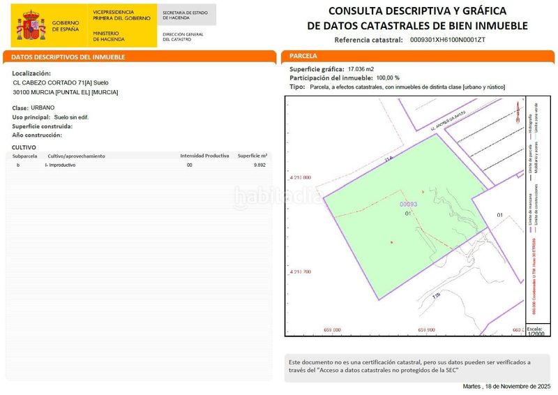 Foto c65f4f91-52a9-400b-b09b-f3382dc6e9b0. Area edificabile industriale in El Puntal Murcia