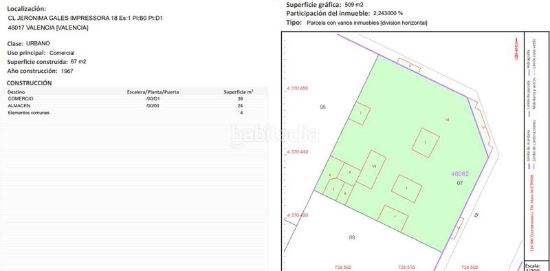 Foto bf6bc35d-b5fa-4802-900b-3bfdbd306b05. Local commercial dans carrer de jerónima galés 18 dans Valencia