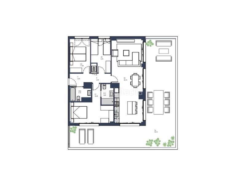 Foto d19a222c-d1c2-49e5-a672-1f9e53951f86. Rent flat with parking in Havana Mataró