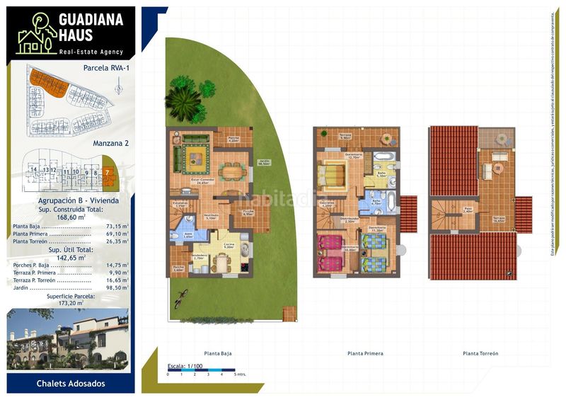 Foto c9cbceee-3584-490e-b0d9-808f6ecb3748. Casa adossada a calle miguel de unamuno 20 a Costa Esuri Ayamonte