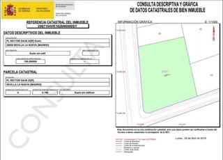 Residential Plot in Calle villanueva 1. Se vende  suelo urbanizable en sevilla la nueva superficie 10.36