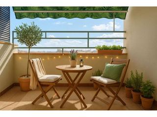 Piso  Tiana. Piso soleado con balcón y ascensor de 3 habitaciones.