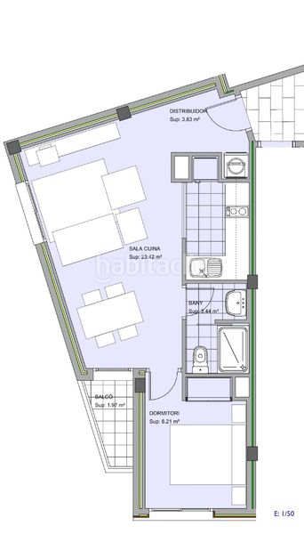 Foto 2b6aac29-75b1-40c5-ba6e-3ff01bf1ac21. Apartament amb calefacció a Centre Blanes