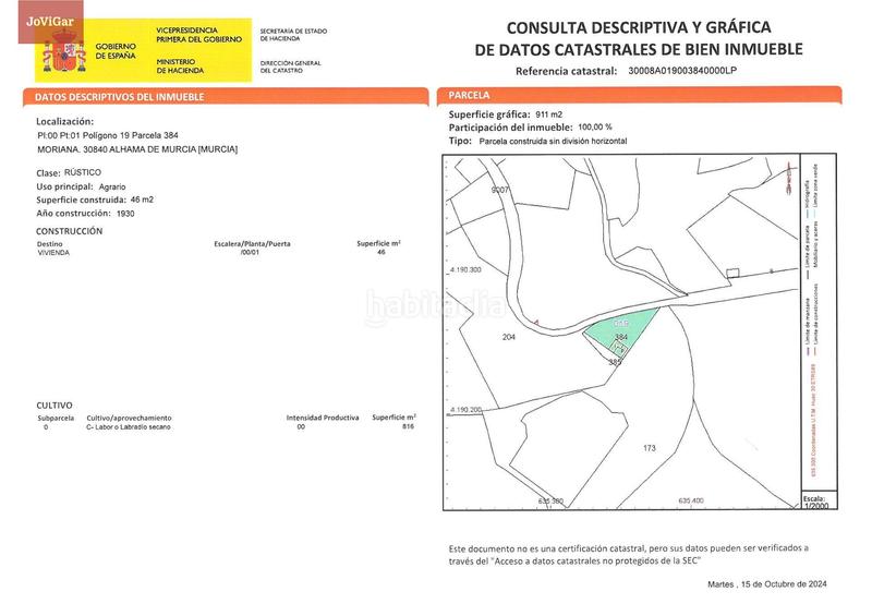 Foto 368c965f-6e27-40a0-9c0f-2144baa02730. Mas dans Alhama de Murcia ciudad Alhama de Murcia