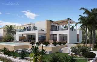Chalet à Monforte del Cid. Exclusivo chalet de 4 dormitorios en primera línea de golf en fo