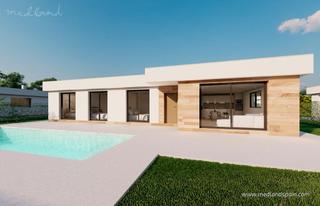 Xalet a Calasparra. Modernos chalets de una sola planta con 3 dormitorios, piscina p