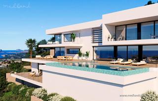 Chalet en Cumbre del Sol. Villa de lujo con increíbles vistas panorámicas al mar y piscina