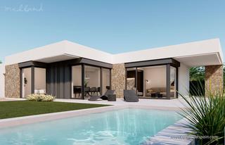 Xalet a La Quinta. Chalet de diseño en una planta con piscina privada en la quinta,