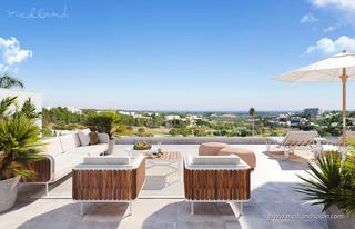Apartamento en Lomas de Campoamor - Las Ramblas. Áticos de 3 dormitorios, solárium y vistas al mar en las colinas