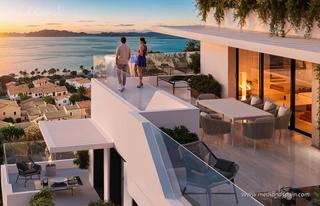 Apartament a El Faro de Calaburra - Chaparral. Ático de 3 dormitorios con vistas al mar en mijas costa