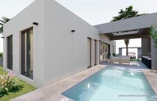 Xalet a Baños y Mendigo. Moderno chalet en una planta con piscina privada en murcia