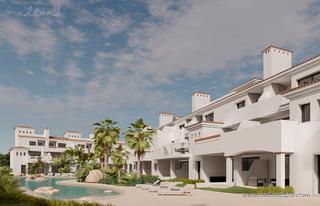 Piccolo appartamento in Las Lomas de Rame-Bahía Bella. Apartamento de dos plantas con 3 dormitorios y solárium privado