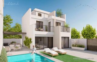 Chalet à Los Narejos_Punta Calera. Modernos chalets con piscina privada a 200 metros de la playa en