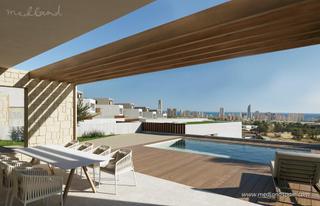 Xalet a Balcón de Finestrat-Terra Marina. Exclusivo chalet de 4 dormitorios, piscina privada y vistas pano