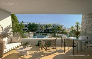 Apartament a Monforte del Cid. Apartamento en planta baja con 3 dormitorios y jardín privado en