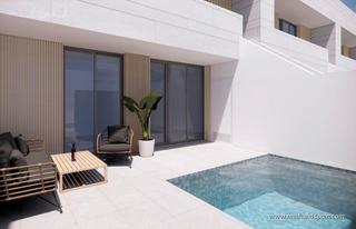 Appartement en Santiago de La Ribera. Apartamento en planta baja con 3 dormitorios y piscina privada e