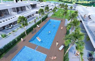 Apartament a Algorfa. Apartamento con solárium privado y vistas al campo de golf en la