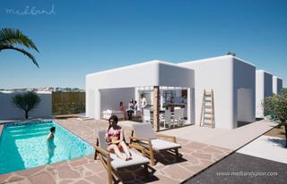 Chalet en Pueblo-Ubanizaciones. Chalet de estilo ibicenco en una planta con 3 dormitorios y con