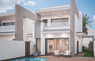 Chalet en San Pedro del Pinatar. Chalets de 3 dormitorios, solárium privado y piscina, a 850 m de