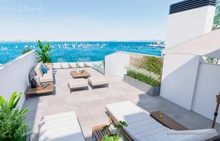 Apartament a Los Cuarteros. Ático en primera línea de playa con 3 dormitorios y solárium pri