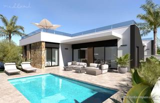 Xalet a Rojales. Chalet en una planta con 3 dormitorios, solárium y piscina priva