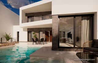 Maison jumelée à Dolores. Chalets adosados con 3 dormitorios y piscina privada en dolores