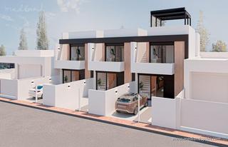 Casa adossada a San Pedro del Pinatar. Chalet adosado con solárium y piscina privada en san pedro del p