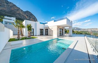 Xalet a Balcón de Ponoig - Polop Paradis - Polop Hills. Villa de una sola planta con 3 dormitorios, piscina privada y vi