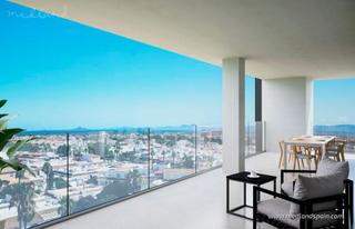 Appartement à Los Narejos_Punta Calera. Ático de 3 dormitorios y solárium privado, a 1,4 km de la playa