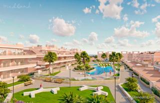 Maison jumelée à Pilar de la Horadada Ciudad. Chalet adosado de 3 dormitorios con jardín privado y solárium en