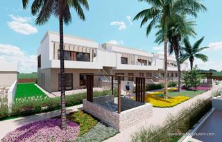 Appartement in Las Lomas de Rame-Bahía Bella. Apartamentos en planta baja con 3 dormitorios y jardín privado e