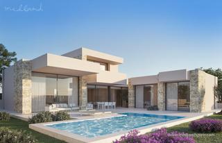 Chalet in El Montgó. Villa de lujo con 3 dormitorios y piscina privada, a menos de 1