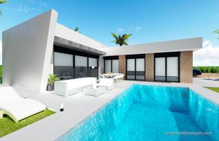 Xalet a Calasparra. Chalet de diseño en una sola planta con 3 dormitorios y piscina