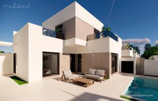 Chalet à San Fulgencio. Villas en san fulgenciola marina con piscina privada y terraza d