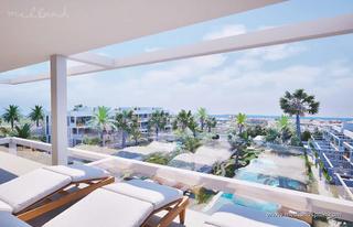 Apartament a Islas Menores-Mar de Cristal. Ático con 3 dormitorios, solárium y vistas al mar en mar de cris