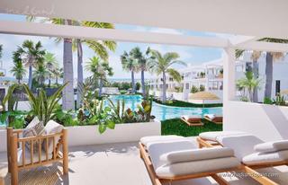 Apartament a Islas Menores-Mar de Cristal. Apartamentos en planta baja con 3 dormitorios y vistas al mar en