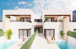 Reihenhaus in Santiago de La Ribera. Adosados en san javier con piscina privada y jardín