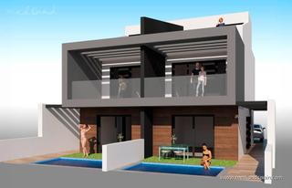 Reihenhaus in Santiago de La Ribera. Chalet pareado en santiago de la ribera con piscina y solárium