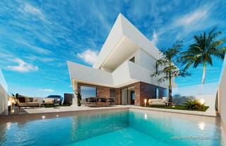 Chalet à Lo Pagán. Moderno chalet de 3 dormitorios y piscina privada en san pedro d