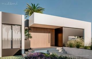 Casa adosada en Pueblo Acantilado-Lanuza. Villa pareada de una planta en el campello con 3 dormitorios, pi